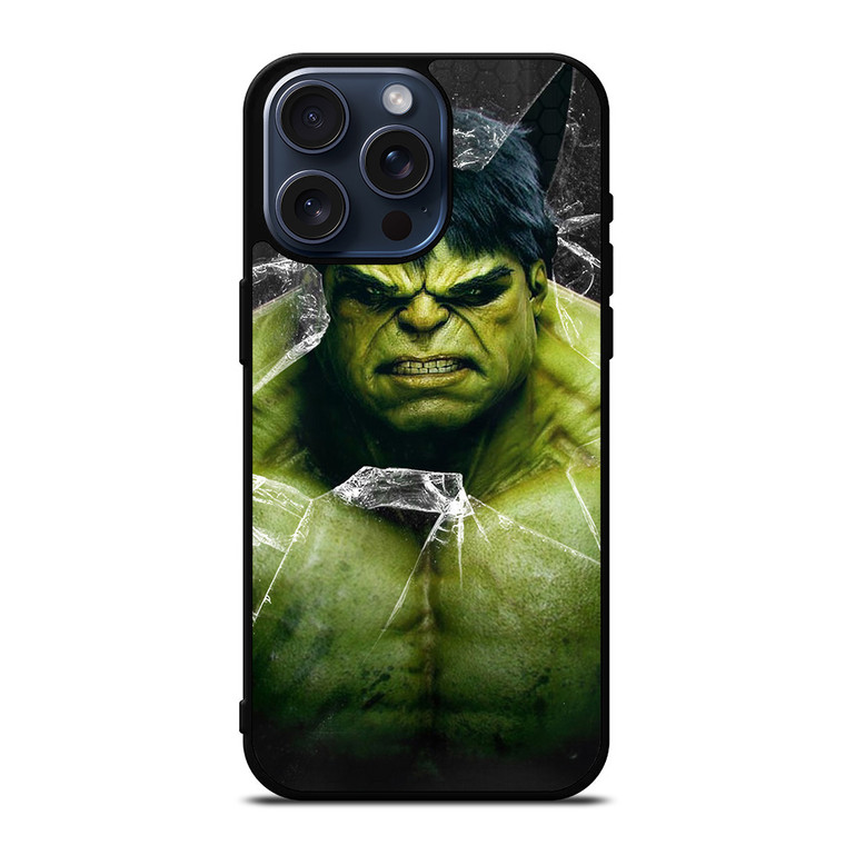 INCREDIBLE HULK CRACKS GLASS iPhone 15 Pro Max Case Cover