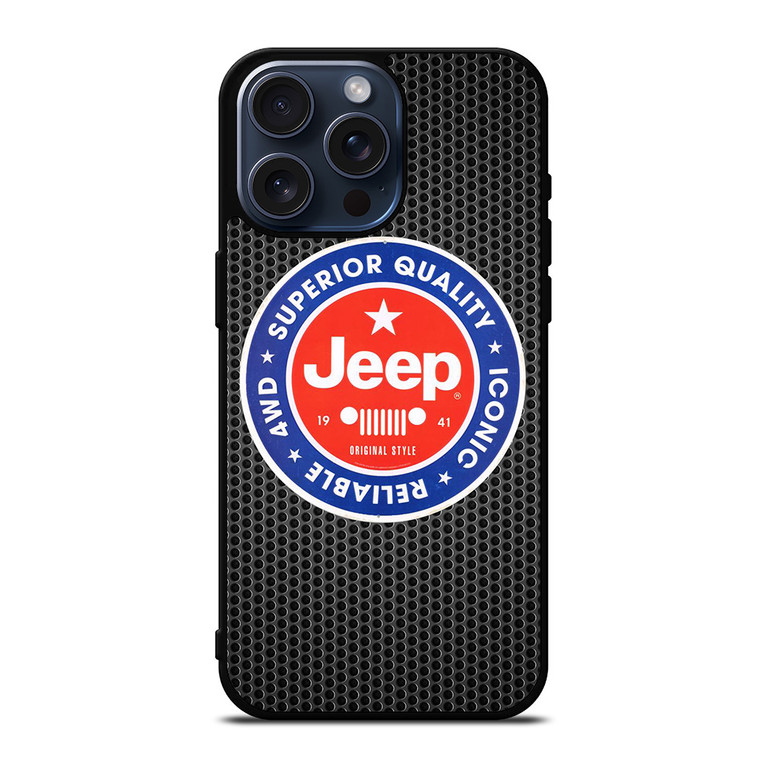 JEEP SUPERIOR QUALITY 4W RELIABLE iPhone 15 Pro Max Case Cover