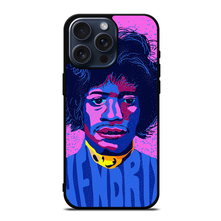 JIMI HENDRIX GUITAR LEGEND ART iPhone 15 Pro Max Case Cover