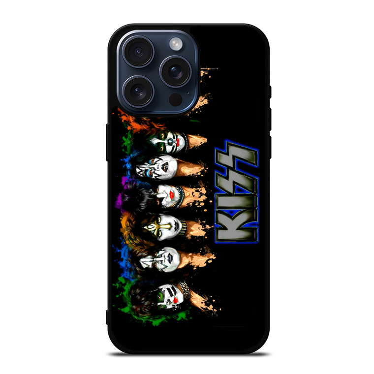 KISS BAND ART iPhone 15 Pro Max Case Cover