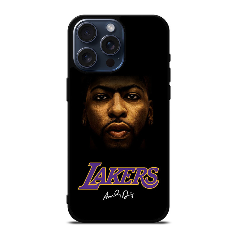 LA LAKERS PLAYER ANTHONY DAVIS iPhone 15 Pro Max Case Cover