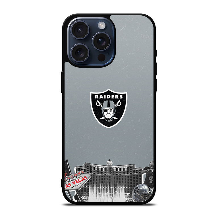 LAS VEGAS RAIDERS NFL ICON iPhone 15 Pro Max Case Cover
