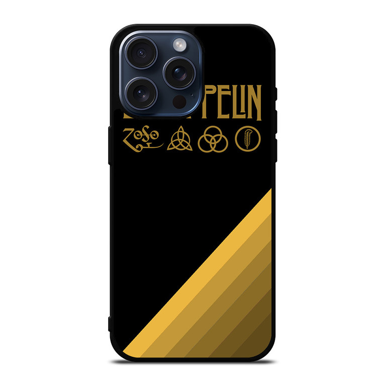 LED ZEPPELIN ROCK BAND SYMBOL iPhone 15 Pro Max Case Cover