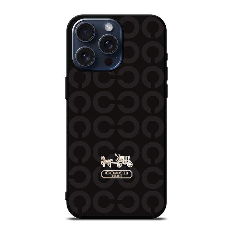 LOGO COACH NEW YORK 2 iPhone 15 Pro Max Case Cover