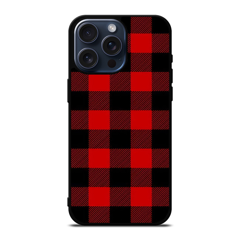 LUMBERJACK TARTAN PATTERN iPhone 15 Pro Max Case Cover