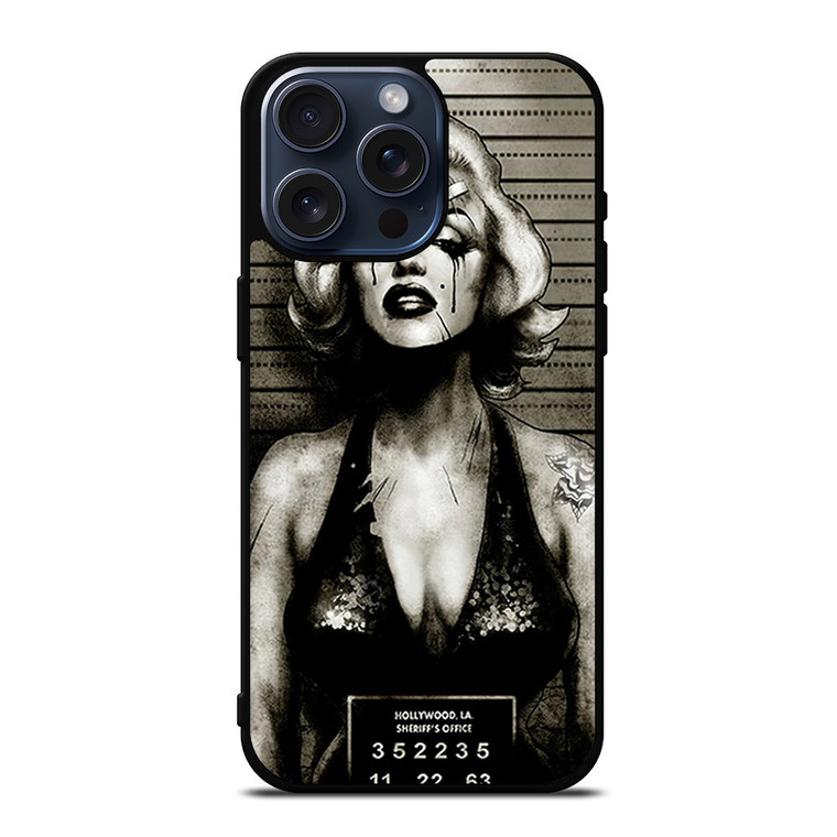 MARILYN MONROE CRIME iPhone 15 Pro Max Case Cover