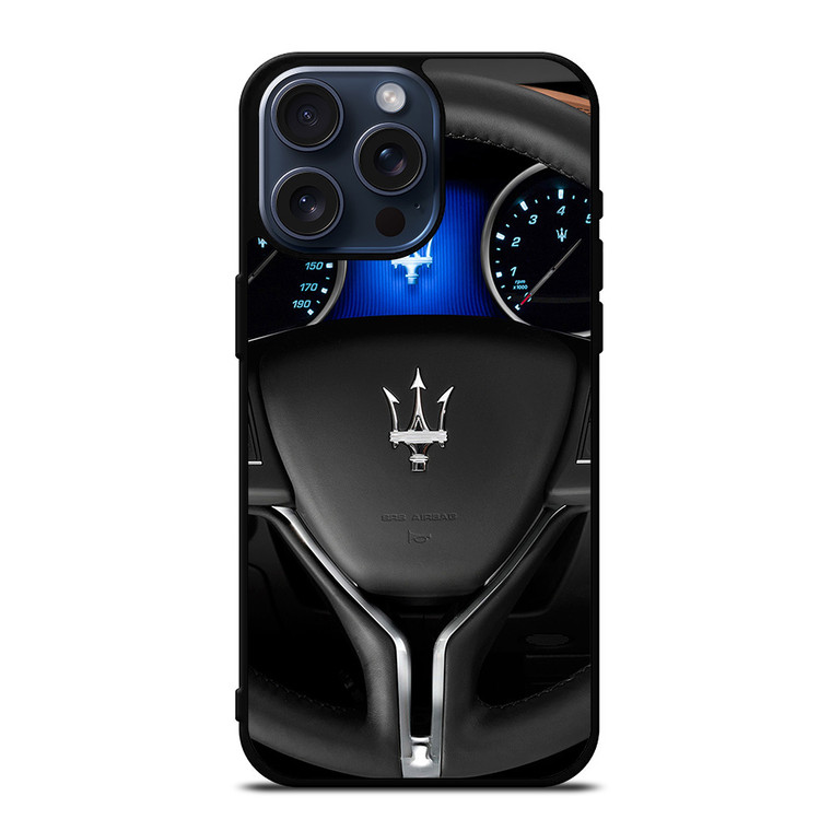 MASERATI STEERING WHEEL LOGO iPhone 15 Pro Max Case Cover