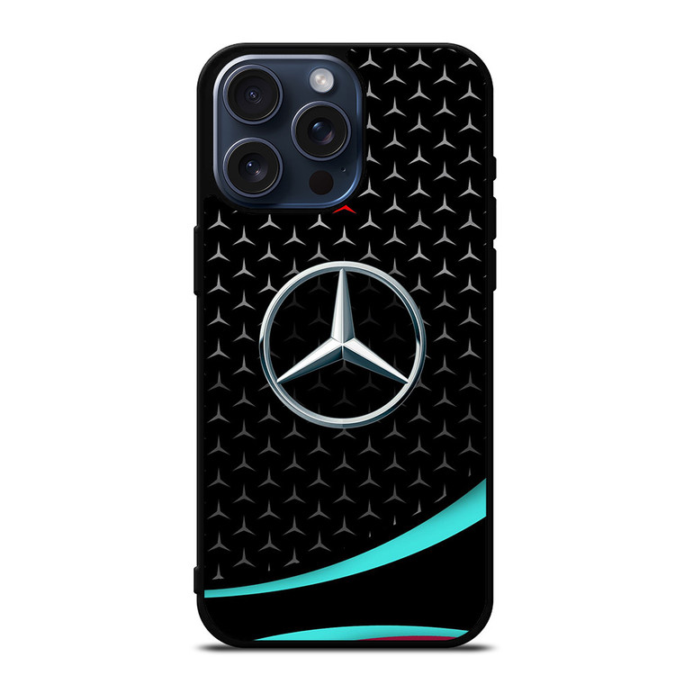 MERCEDES BENZ PATTERN LOGO iPhone 15 Pro Max Case Cover