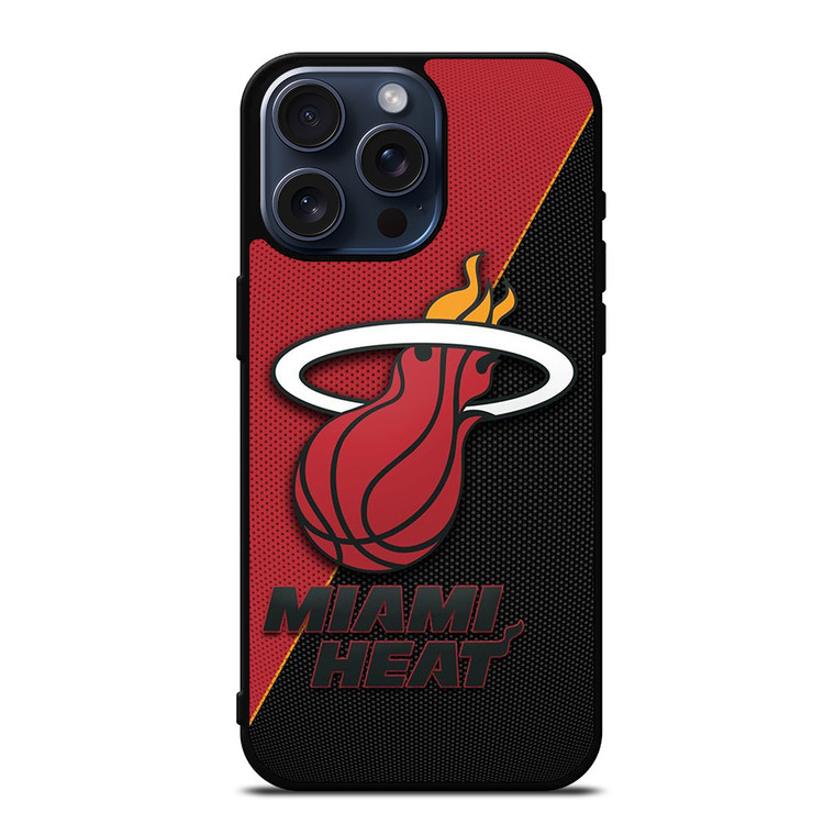 MIAMI HEAT BASKETBALL LOGO iPhone 15 Pro Max Case Cover