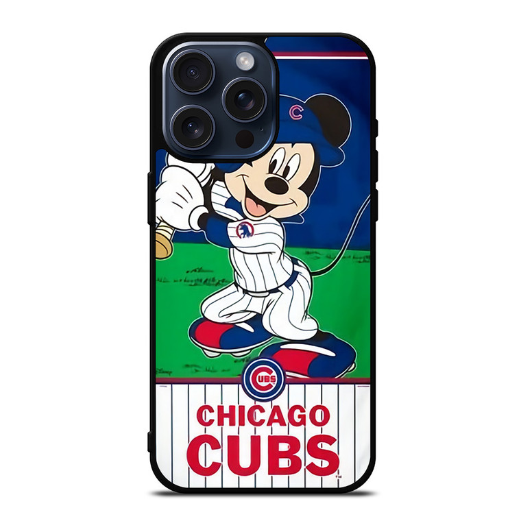 MICKEY MOUSE CHICAGO CUBS iPhone 15 Pro Max Case Cover