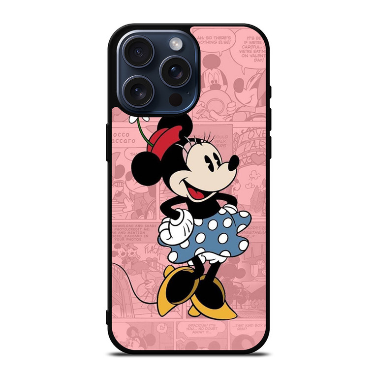 MINNIE MOUSE DISNEY COMIC iPhone 15 Pro Max Case Cover