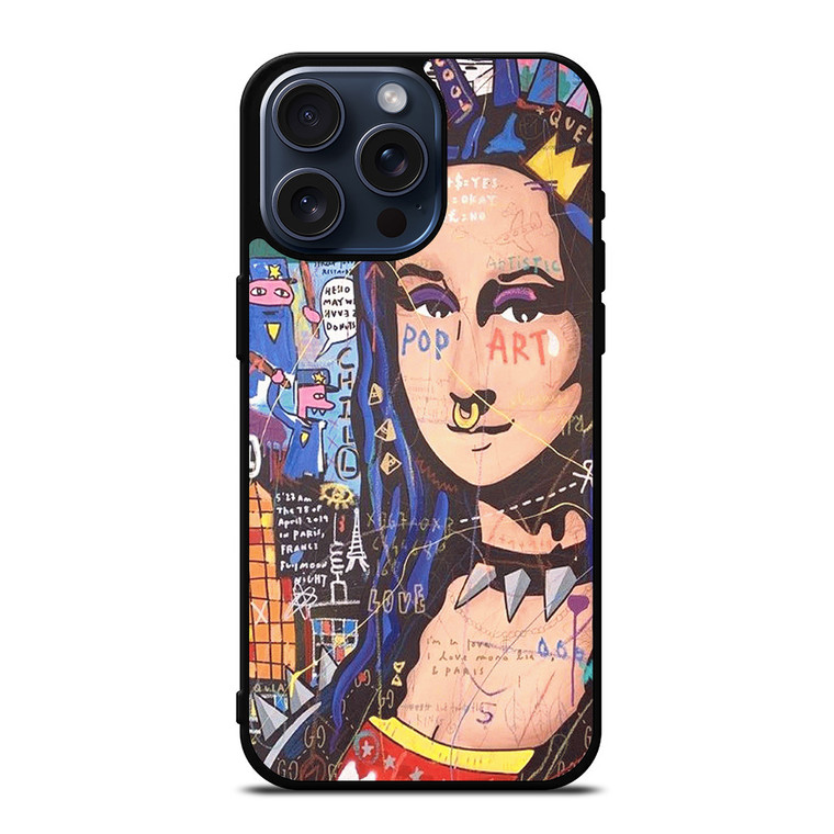 MONALISA ABSTRACT POP ART  iPhone 15 Pro Max Case Cover