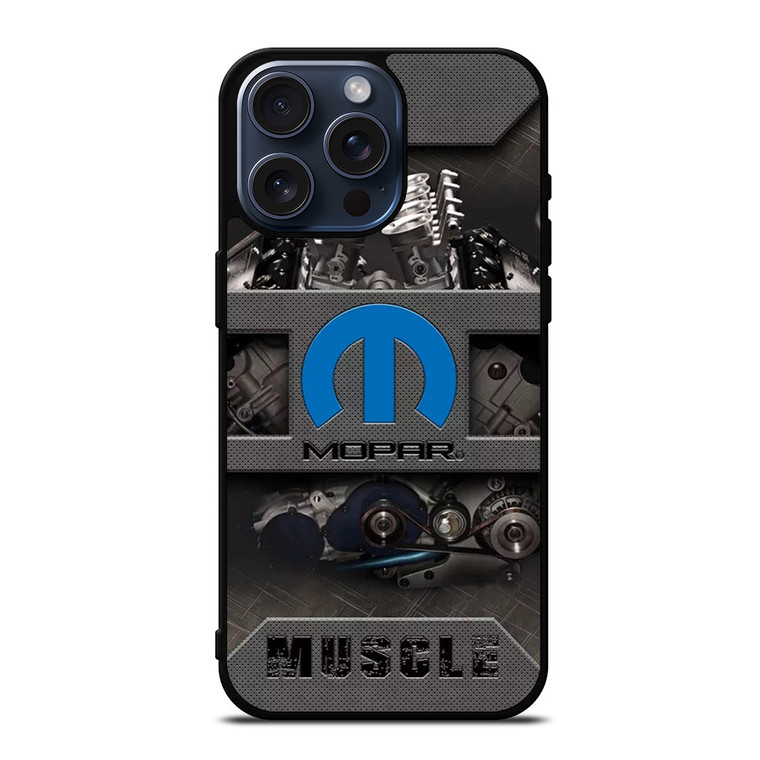 MOPAR MUSCLE ENGINE LOGO iPhone 15 Pro Max Case Cover
