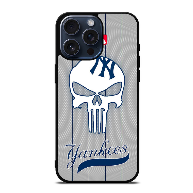 NEW YORK YANKEES THE PUNISHER MLB iPhone 15 Pro Max Case Cover