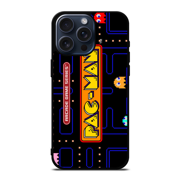 PAC MAN ARCADE GAME SERIES iPhone 15 Pro Max Case Cover