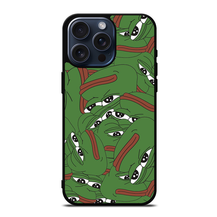 PEPE THE SMUG FROG COLLAGE iPhone 15 Pro Max Case Cover