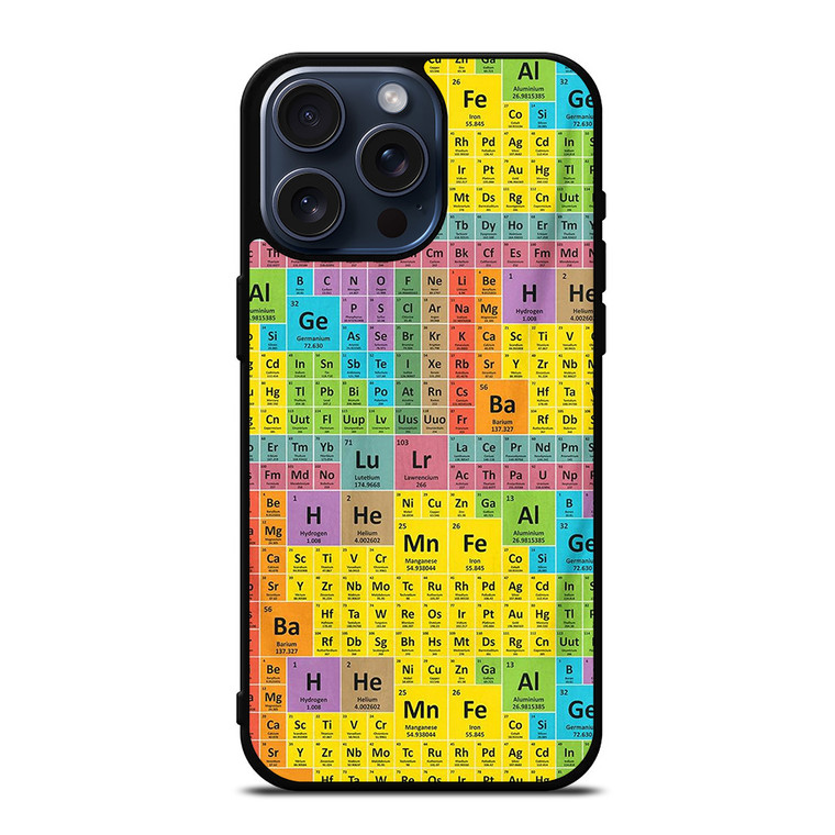 PERIODICAL TABLE SHEET iPhone 15 Pro Max Case Cover