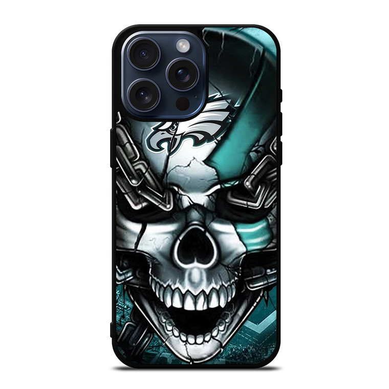 PHILADELPHIA EAGLES SKULL LOGO iPhone 15 Pro Max Case Cover
