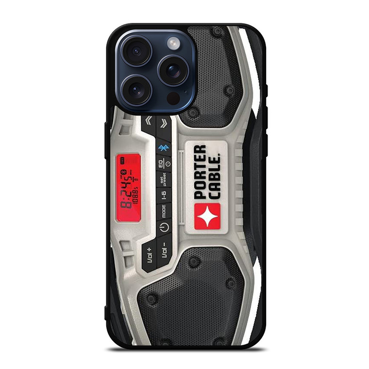 PORTER CABLE BLUETOOTH RADIO iPhone 15 Pro Max Case Cover