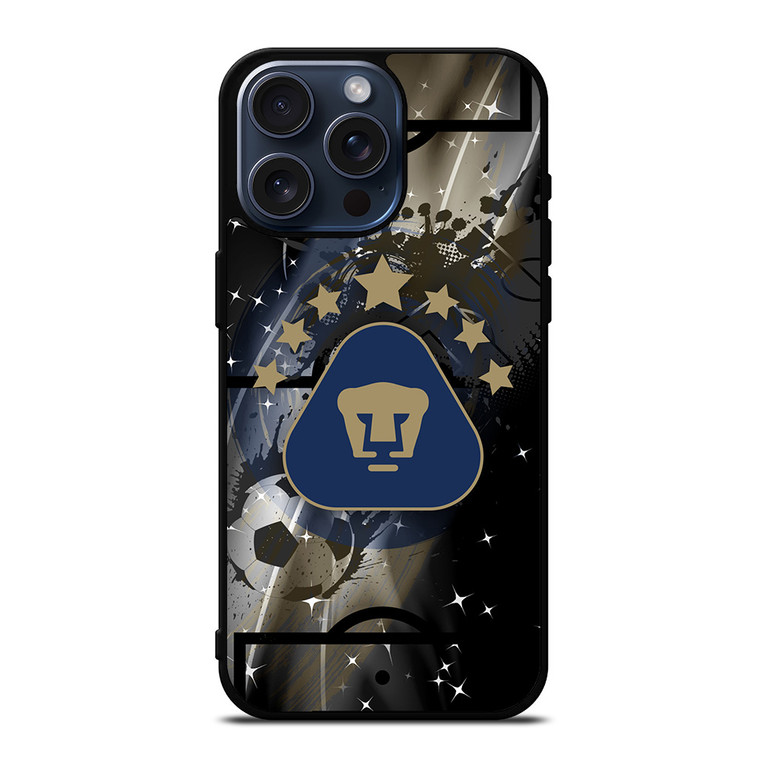 PUMAS UNAM FOOTBALL LOGO iPhone 15 Pro Max Case Cover