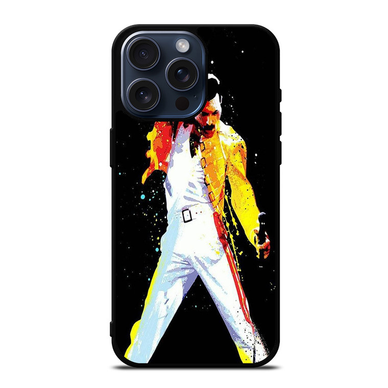 QUEEN FREDDIE MERCURY ART iPhone 15 Pro Max Case Cover