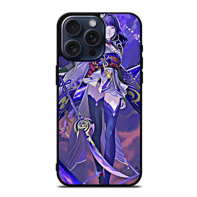 RAIDEN SHOGUN GENSHIN IMPACT GAME iPhone 15 Pro Max Case Cover