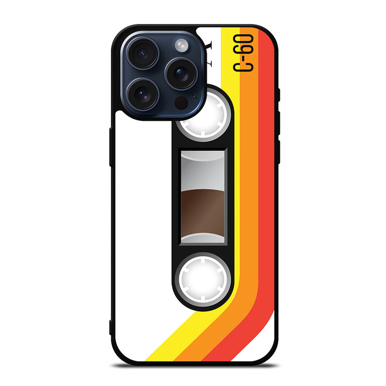 RETRO CASETTE TAPE iPhone 15 Pro Max Case Cover RETRO CASETTE TAPE iPhone 15 Pro Max Case Cover