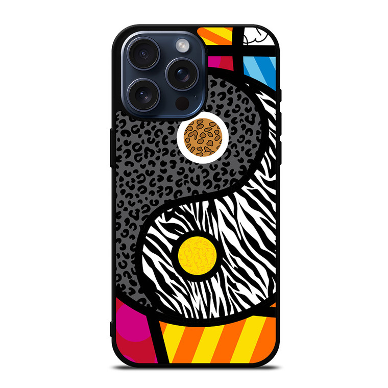 ROMERO BRITTO YIN YANG iPhone 15 Pro Max Case Cover