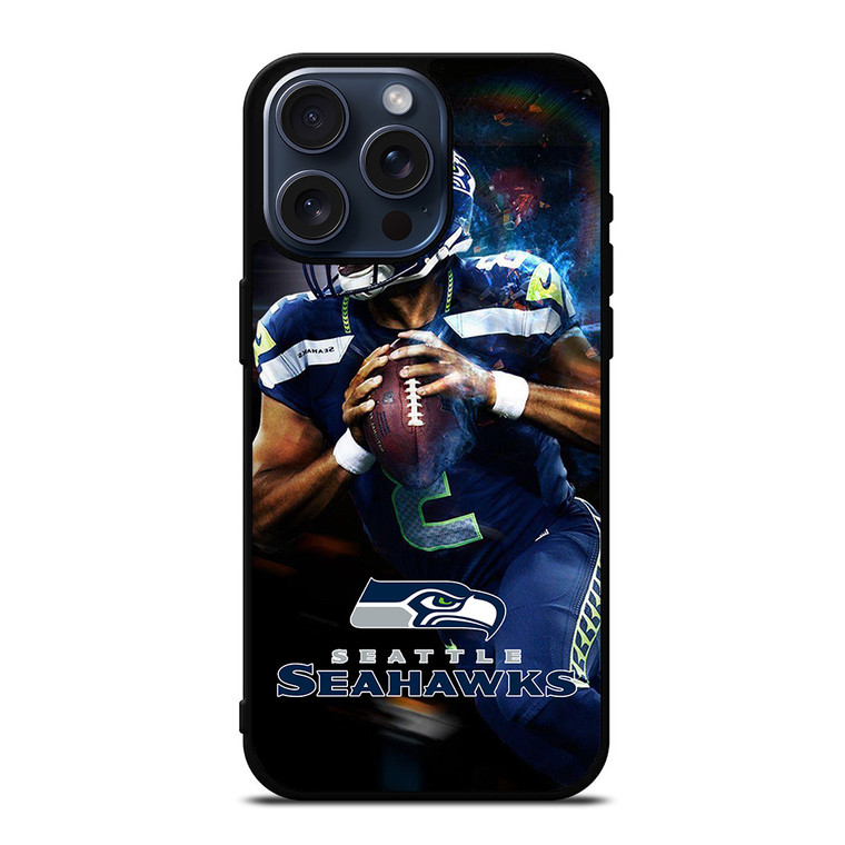 RUSSELL WILSON SEATTLE SEAHAWKS NFL iPhone 15 Pro Max Case Cover