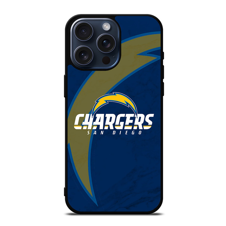 SAN DIEGO CHARGERS MARBLE iPhone 15 Pro Max Case Cover