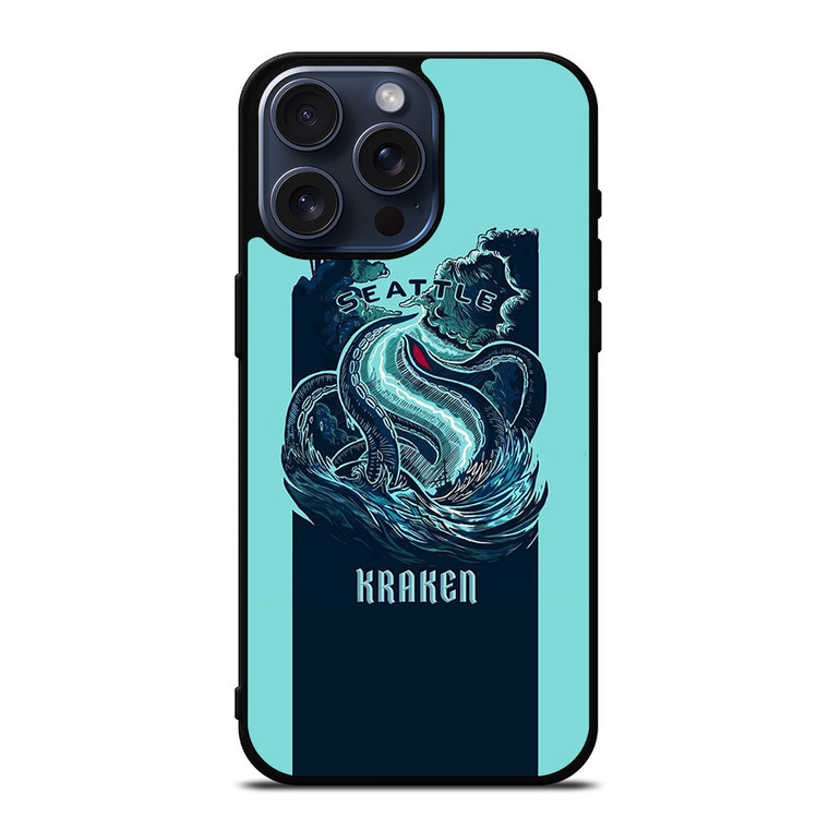 SEATTLE KRAKEN LOGO HOCKEY ICON iPhone 15 Pro Max Case Cover