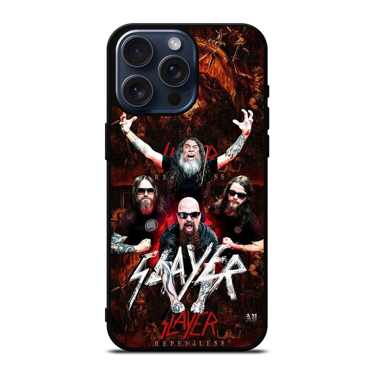SLAYER METAL BAND POSTER iPhone 15 Pro Max Case Cover