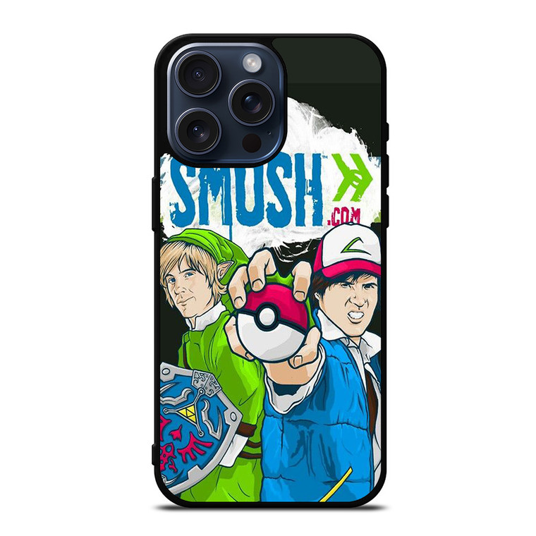 SMOSH ZELDA AND POKEMON iPhone 15 Pro Max Case Cover