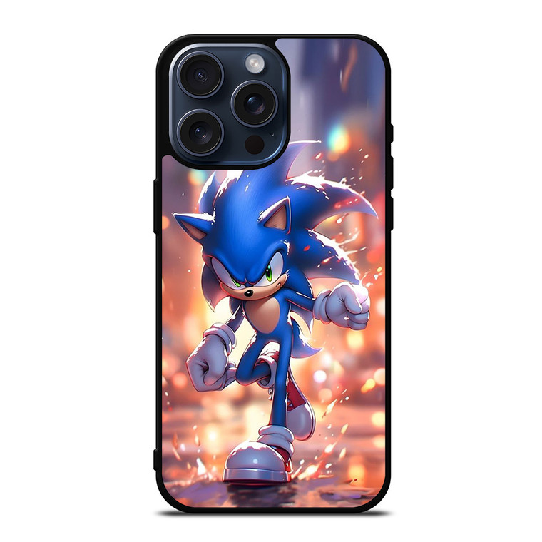 SONIC THE HEDGEHOG ANIMATION RUNNING iPhone 15 Pro Max Case Cover