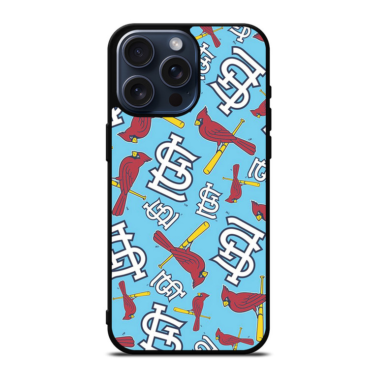 ST LOUIS CARDINALS LOGOS BASEBALL TEAM iPhone 15 Pro Max Case Cover