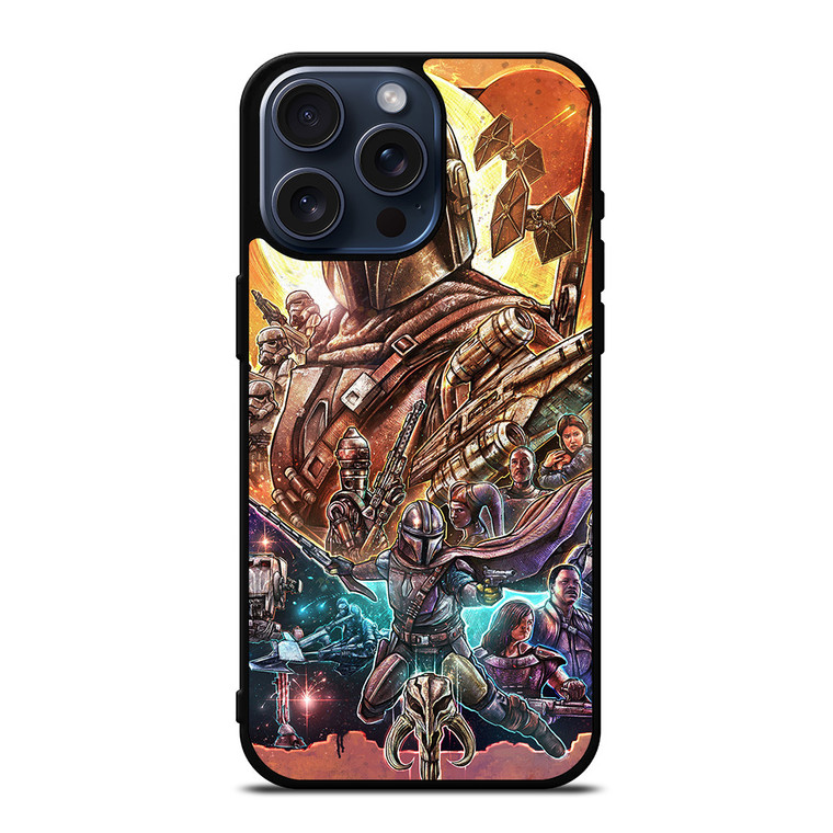 STAR WARS MANDALORIAN COLLAGE iPhone 15 Pro Max Case Cover