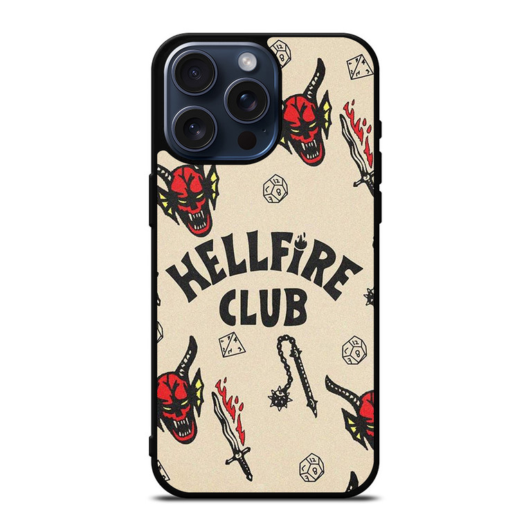 STRANGER THINGS HELLFIRE CLUB iPhone 15 Pro Max Case Cover