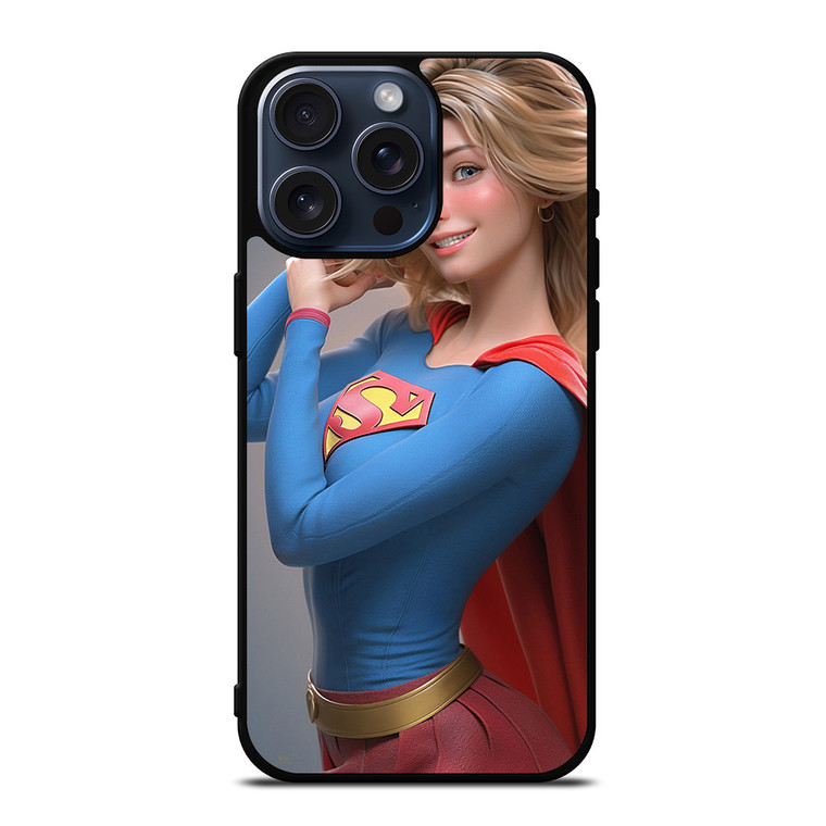 SUPERGIRL BEAUTIFUL DC SUPERHERO iPhone 15 Pro Max Case Cover