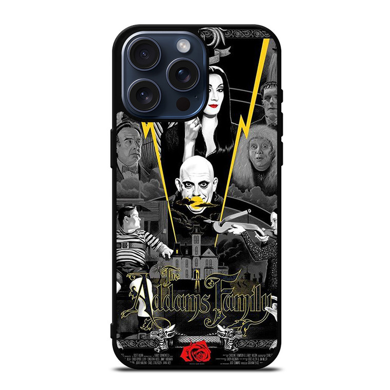 THE ADDAMS FAMILY POSTER iPhone 15 Pro Max Case Cover