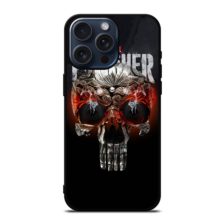 THE PUNISHER SKULL MARVEL iPhone 15 Pro Max Case Cover