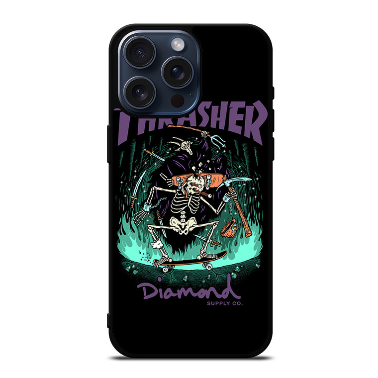 THRASHER DIAMOND SUPPLY CO iPhone 15 Pro Max Case Cover