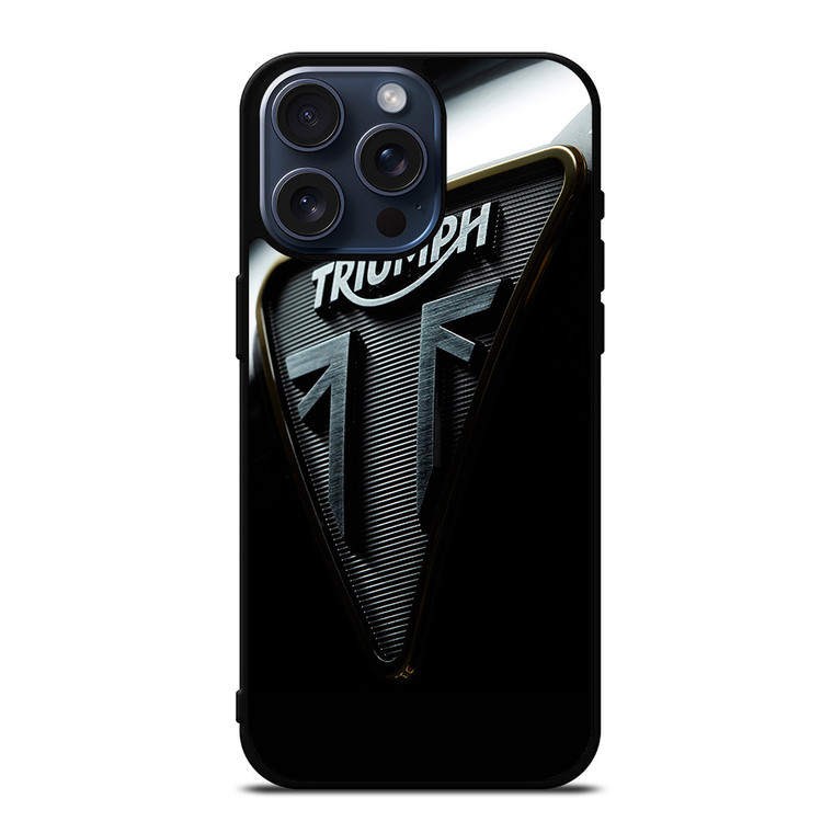 TRIUMPH MOTORCYCLE EMBLEM iPhone 15 Pro Max Case Cover