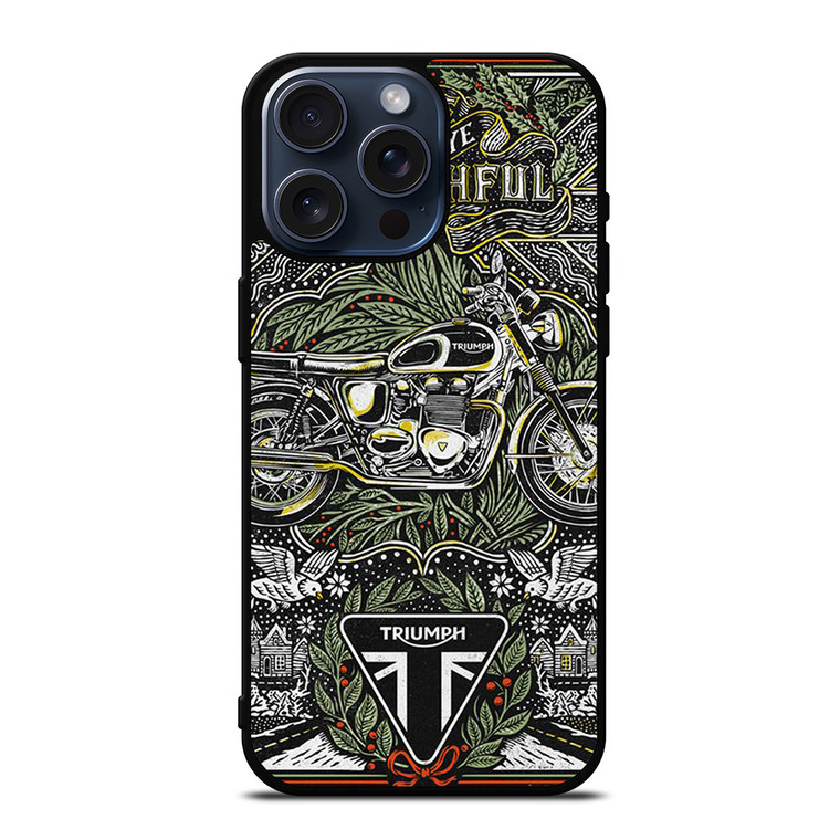 TRIUMPH MOTORCYCLE POSTER iPhone 15 Pro Max Case Cover