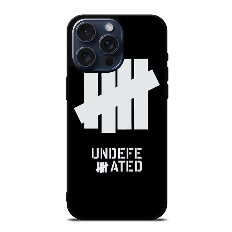 UNDEFEATED BLACK LOGO iPhone 15 Pro Max Case Cover