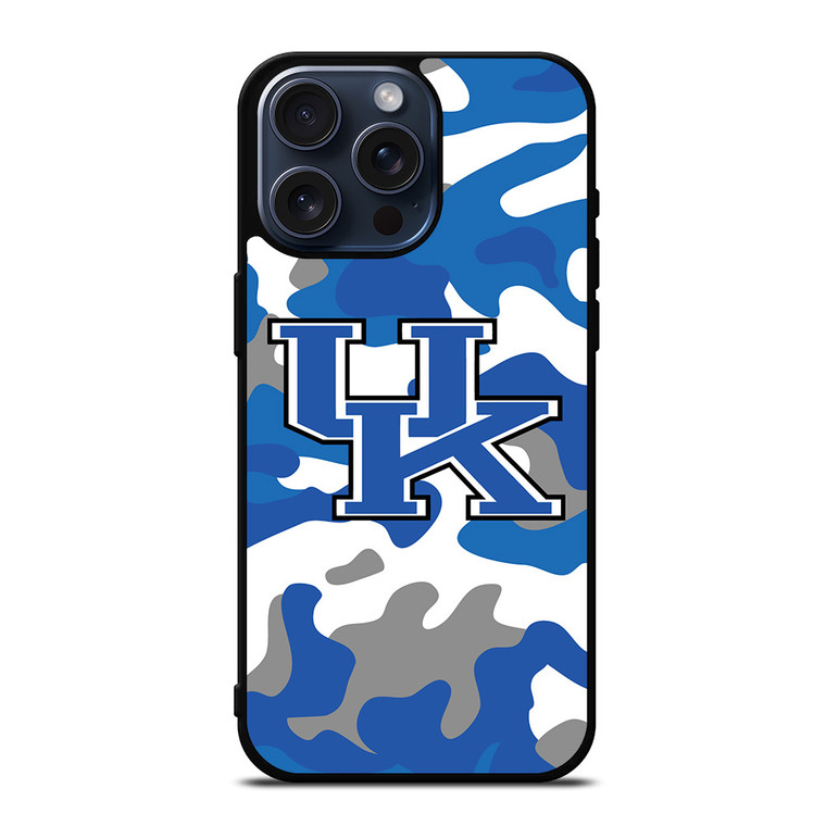 UNIVERSITY OF KENTUCKY CAMO iPhone 15 Pro Max Case Cover