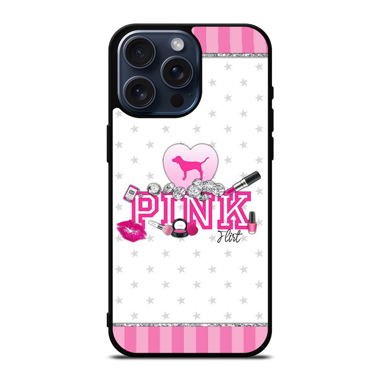 VICTORIA'S SECRET PINK DOG iPhone 15 Pro Max Case Cover