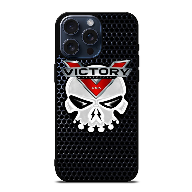 VICTORY MOTORCYCLE SKULL LOGO iPhone 15 Pro Max Case Cover