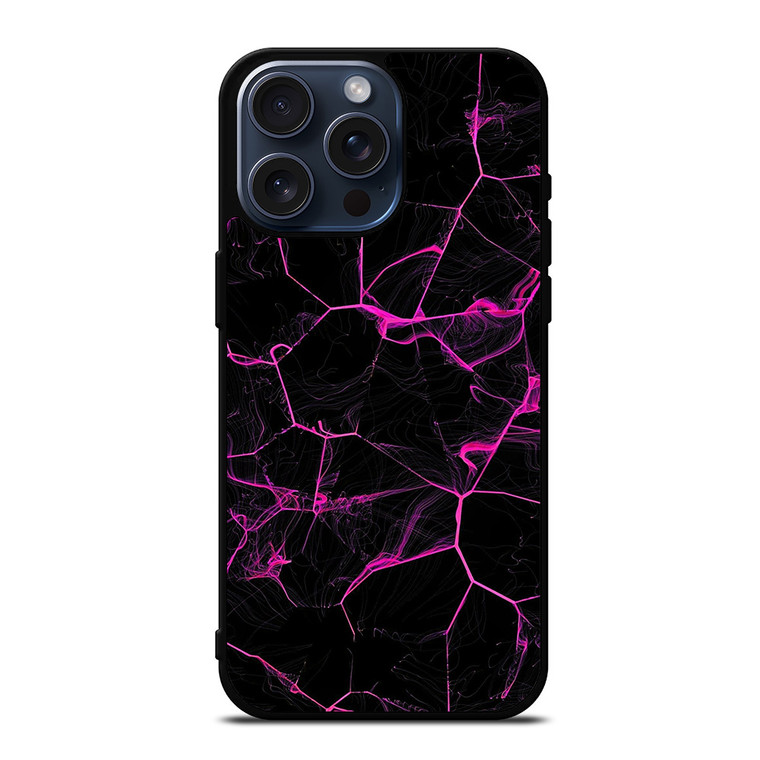 VIOLET ABSTRACT SMOKED GRID iPhone 15 Pro Max Case Cover
