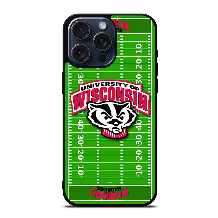 WISCONSIN BADGER FOOTBALL iPhone 15 Pro Max Case Cover