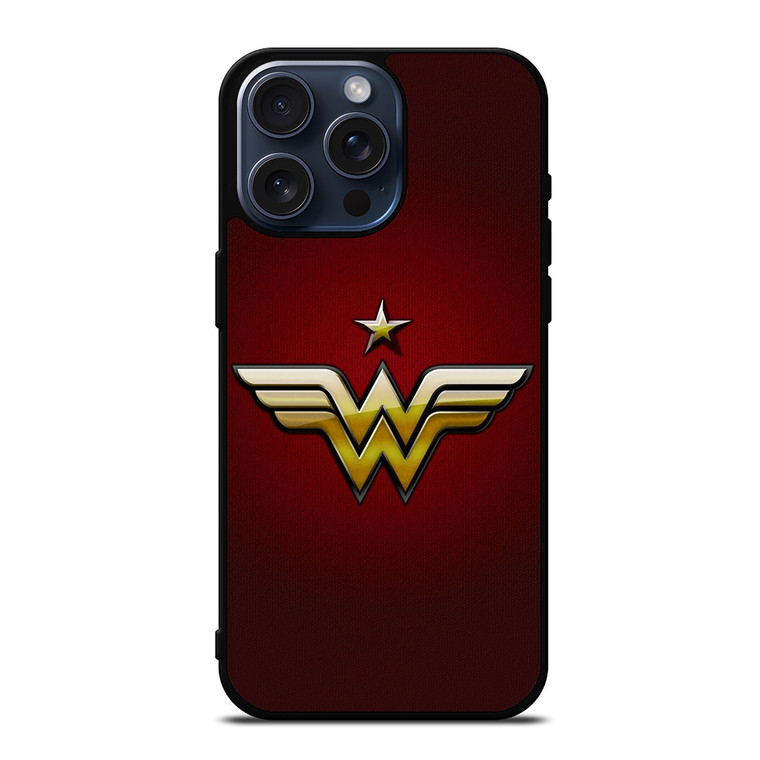 WONDER WOMAN LOGO DC iPhone 15 Pro Max Case Cover